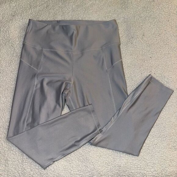 Under Armour Women’s Athletic Compression Leggings Light Gray 1X NWOT - Picture 1 of 11